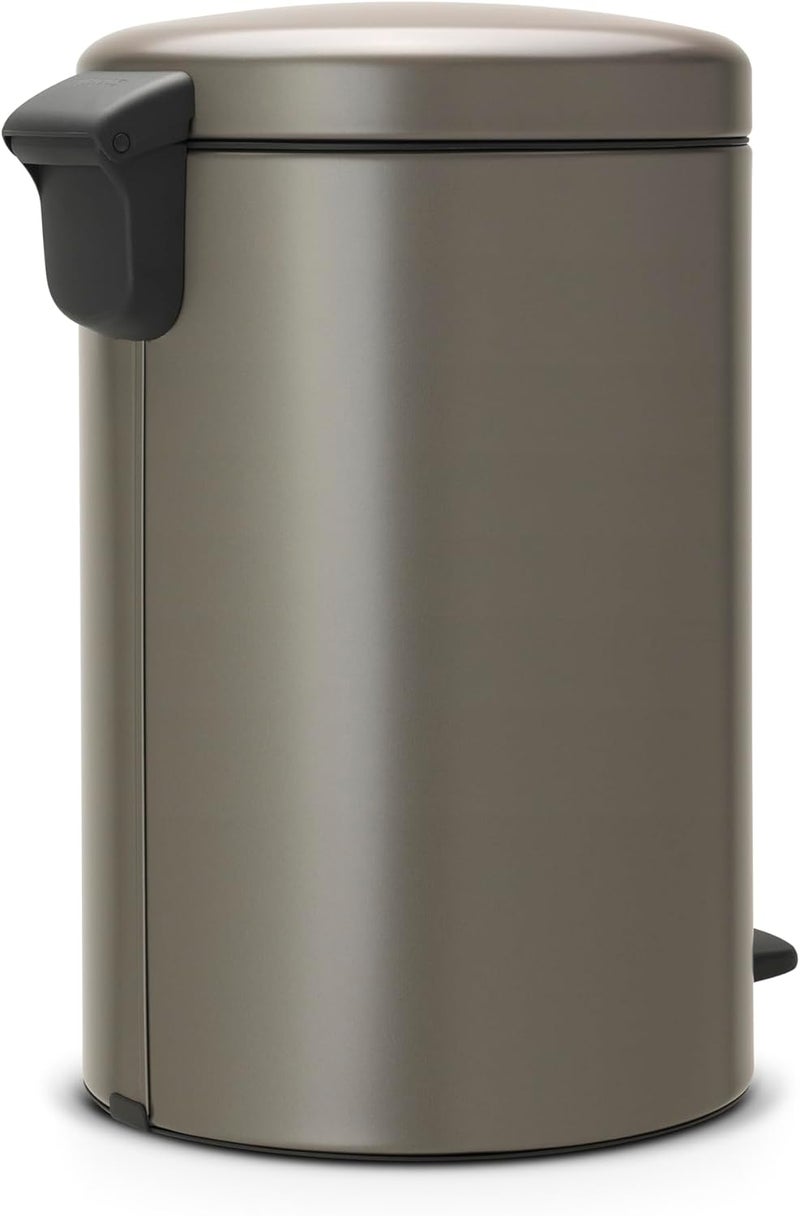 Brabantia 114045 Newicon Pedal Bin with Plastic Inner Bucket, 20 Litre - Platinum - Image 4