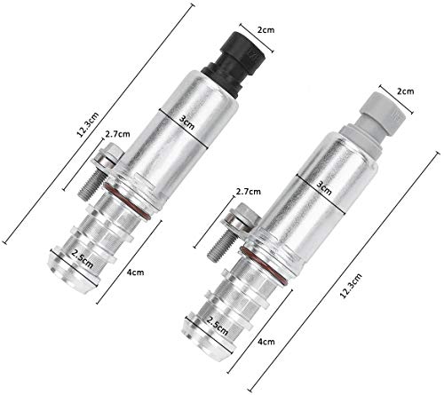 Surwit Pair of 2 Intake & Exhaust Camshaft Position Actuator Solenoid Valve for Buick Chevy Captiva Cobalt Equinox HHR Malibu GMC Terrain Pontiac G5 G6 Saturn 2.0L 2.2L 2.4L - Part# 12655420 12655421 - Image 3