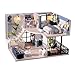 MAGQOO DIY Miniature Dollhouse Kit with Furniture 132 Scale Creative Room Mini Wooden Doll House Accessories DIY Miniature House Kit Satisfied Time - Image 2