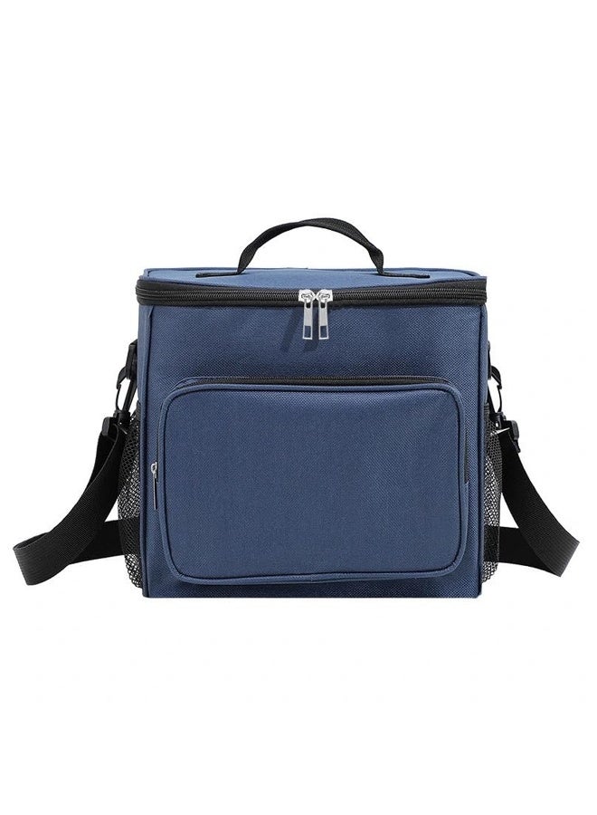 Toshionics Insulated Lunch Box Bag -  with Shoulder Strap & Handle – Thermal Oxford Fabric – Main Compartment + Front Pocket + 2 Mesh Holders – Office, School, Travel – Size 26x15x25 cm – Approx. 9.5L Capacity - Image 1