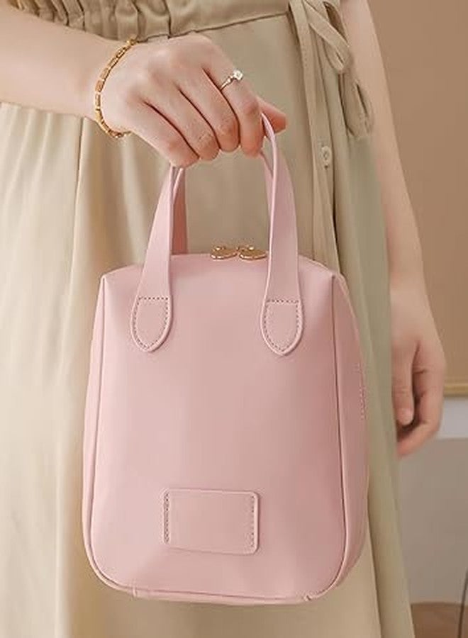 LEVGRY Freestanding & Vertical Makeup Pouch, Makeup Pouch, Cute Brand, Large Capacity, Compact, Cute, Large Capacity, Compact Pouch Perfect for Travel! Freestanding (Pink) - Image 5