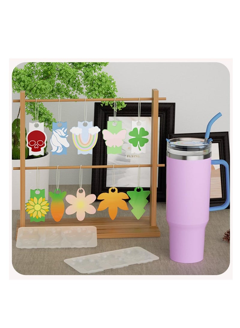 Custom Resin Molds for Stanley Cup Name Plates Set of 4 Silicone Molds for 40 oz Tumblers Personalized DIY Craft - Image 5