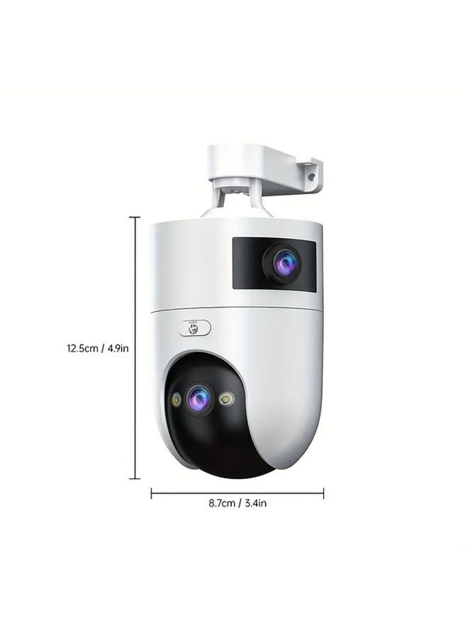 Outdoor PTZ Wireless Camera 5G WiFi Dual Lens Screen Two Way Audio Auto Tracking Black 32G SD Card - Image 5