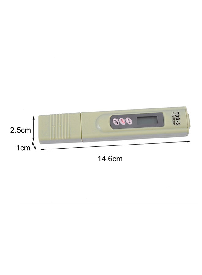 LCD Display TDS Water Tester Detection Beige - Image 3