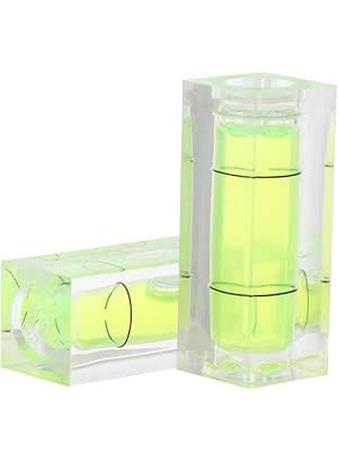 10 Pcs Mini Bubble Spirit Level Bar Shape Strip Line Level Light Green Vials Portable Precision Tool - Image 1