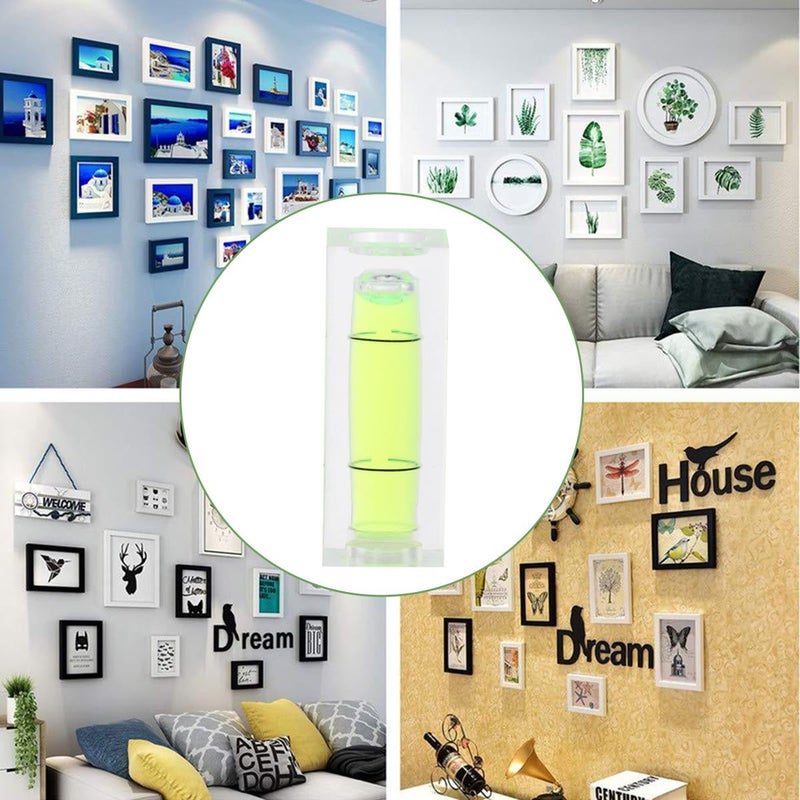 10 Pcs Mini Bubble Spirit Level Bar Shape Strip Line Level Light Green Vials Portable Precision Tool - Image 5