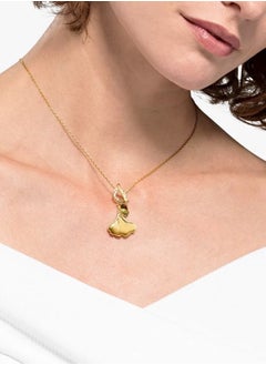 Chomel Elegant and unique ginkgo leaf necklace for women  - Image 2