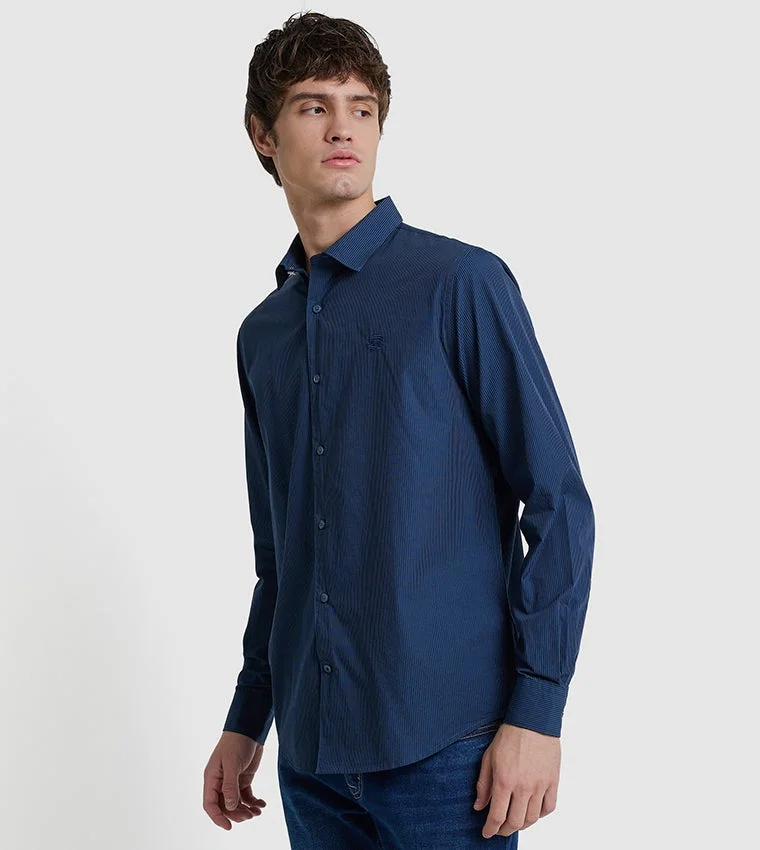 بين شيرمان Ben Sherman Men's Long Sleeve Striped Shirts