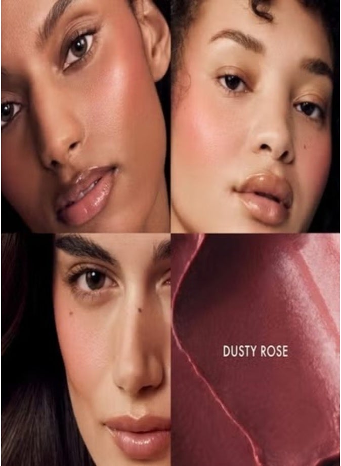 Summer Fridays Hydrating Blush Butter Balm with Peptides, Dusty Rosé 3.5g – Nourishing Creamy Color & Skincare Benefits - Image 2