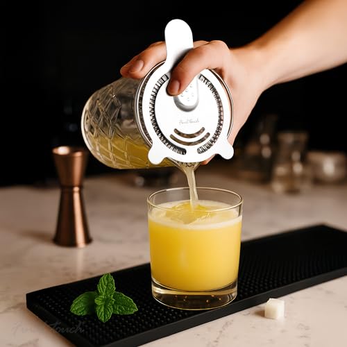 Final Touch Yarai Mixing Pitcher with Hawthorne Strainer - Elevate Your Cocktail Experience with Classic Elegance and Precision Pouring | Durable Glass Construction for Perfect Mixes (GMP110) - Image 2