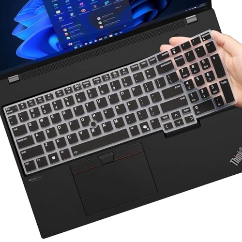 MUBUY-GOL Keyboard Cover for 2026 2025 Lenovo ThinkPad T16 T16g P16s P16v Gen 5/Gen 4/Gen 3 16", ThinkPad E16 Gen 3 16", ThinkPad L16 Gen 2/Gen 1 16" Mobile Workstation Laptop Keyboard Skin, US Layout