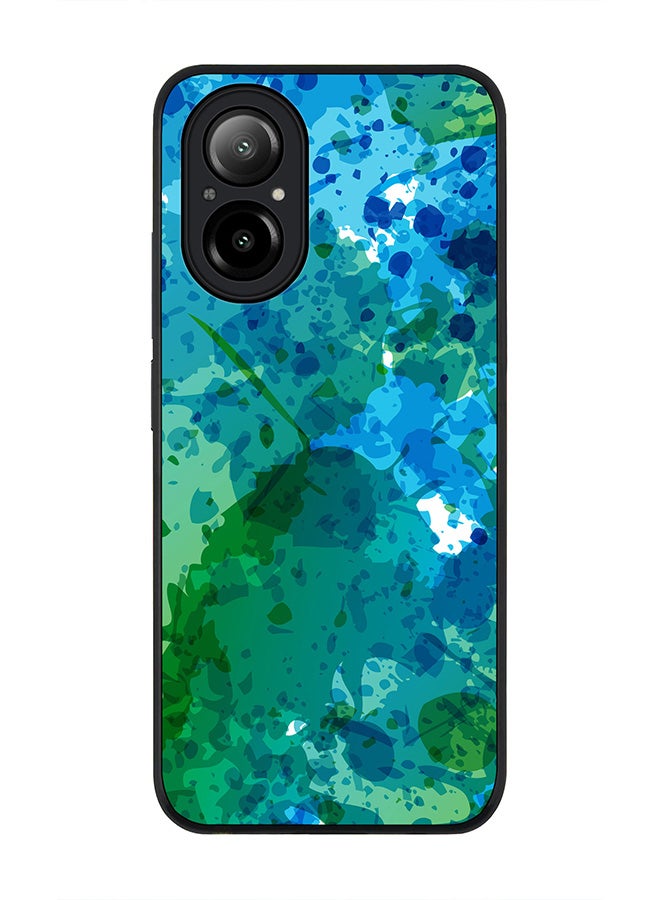 Stylizedd Rugged Black Edge Case for Realme C67 4G, Slim fit Soft Case Flexible Rubber Edges Anti Drop TPU Gel Thin Cover -  Underwater Burst - Image 1