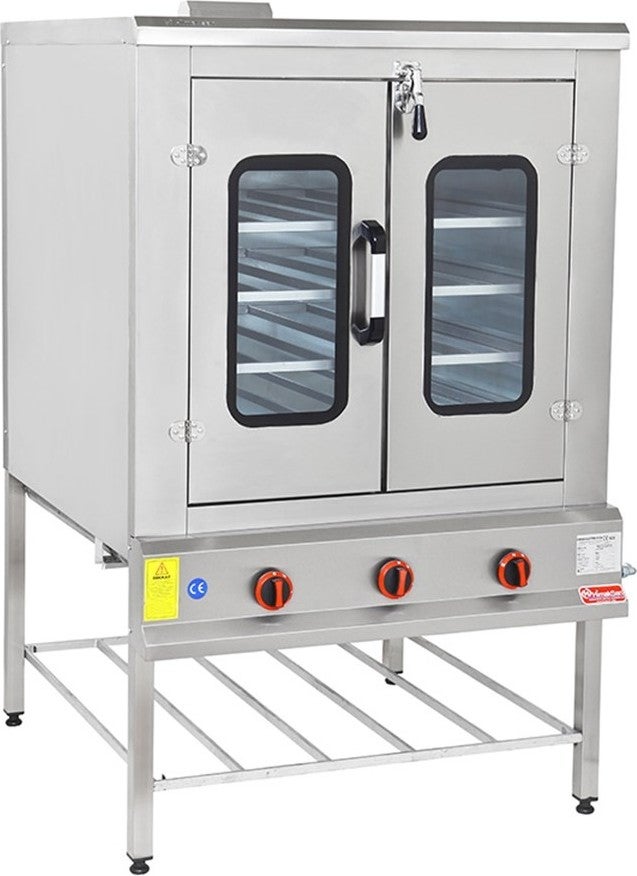 Himaksan Industrial Double Door 100X100 Natural Gas Cake Pastry Oven  - Image 2
