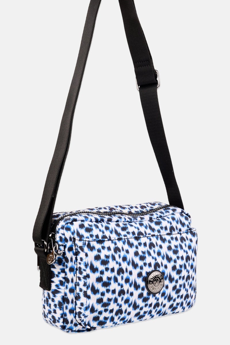 kipling Women Brand Logo Cross Body Bag With Keyring, Multicolor - Image 2