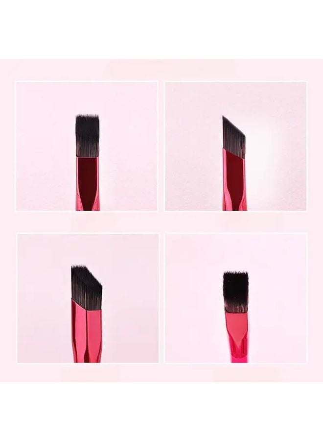 فرشاة الحواجب المهنية قلم مربع ثلاثي الأبعاد بمقبض أحمر أداة مكياج دقيقة - Image 5