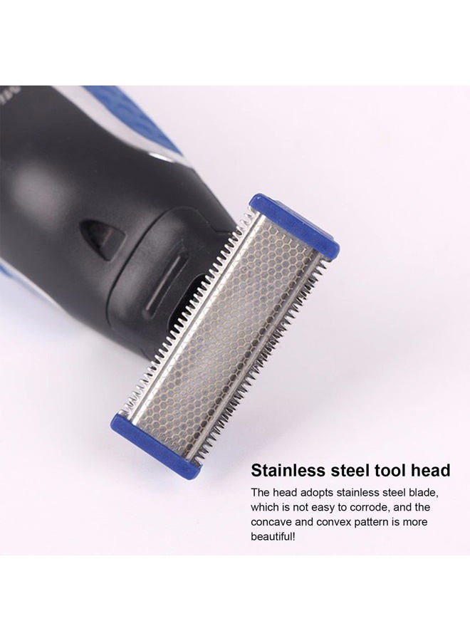 4PCS LinMei Shaver Replacement Heads Compatible for 1st Generation Microtouch Solo Men's Rechargeable Full Body Hair Trimmer and Shaver Replacement Cutter Head with 2 Clean Brush