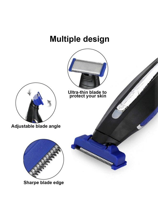 LinMei 4PCS LinMei Shaver Replacement Heads Compatible for 1st Generation Microtouch Solo Men's Rechargeable Full Body Hair Trimmer and Shaver Replacement Cutter Head with 2 Clean Brush  - Image 3