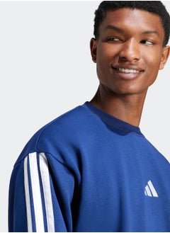 Adidas Essentials 3 Stripes Fleece Sweatshirt  - Image 4