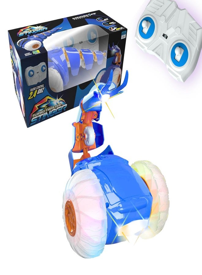 Mindscope Turbo Twister Blue Stinger Stunt Action RC Vehicle 49 MHz - Image 1