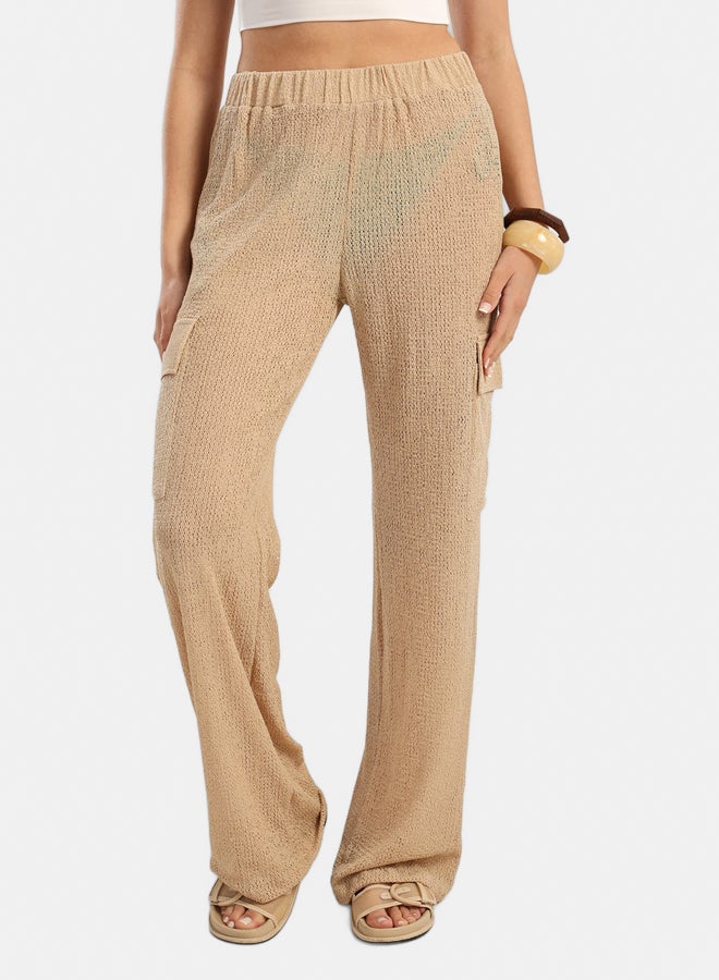 Carina Knitted Baggy Beach Pants - Image 1