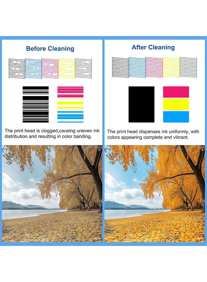 100ml DTF Cleaning Kit DTF Printer Cleaning Solution Universal Print Head Cleaner Kit for Any DTF DTG Printers, Printhead Cleaning Solution for Epson ET8550 L1800 XP600 XP15000 Ink Printer and Other Direct Transfer Film Printers - Image 5