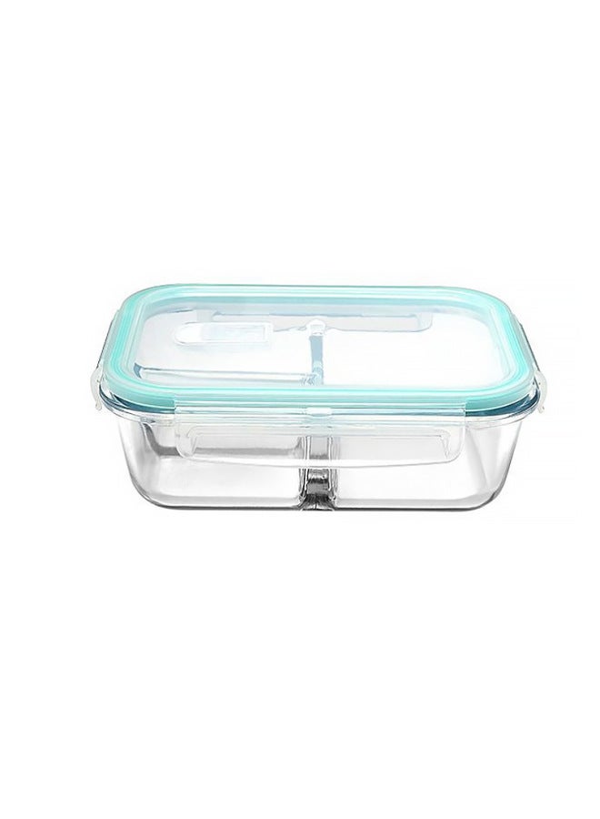 High Borosilicate Material Office Worker Bento Lunch Box Microwave Oven Separated Student Fresh-keeping Glass Lunch Box-Specifications:Transparent Cover-Color:160ml Small Food Supplement Box Transparent Cover  - Image 1
