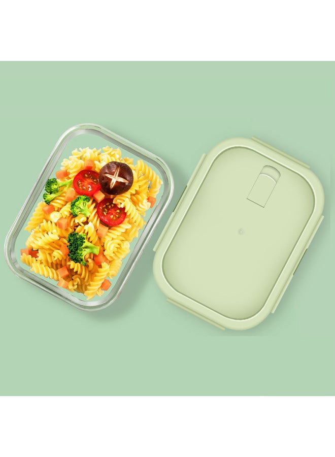 High Borosilicate Material Office Worker Bento Lunch Box Microwave Oven Separated Student Fresh-keeping Glass Lunch Box-Specifications:Transparent Cover-Color:160ml Small Food Supplement Box Transparent Cover  - Image 5