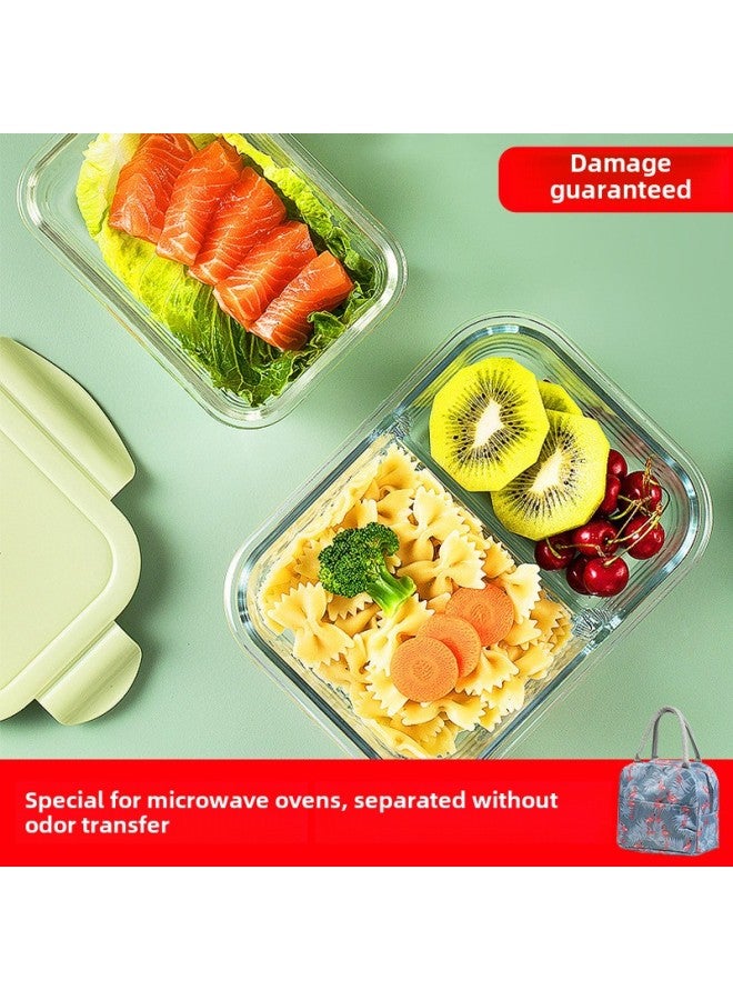 High Borosilicate Material Office Worker Bento Lunch Box Microwave Oven Separated Student Fresh-keeping Glass Lunch Box-Specifications:Transparent Cover-Color:160ml Small Food Supplement Box Transparent Cover  - Image 4