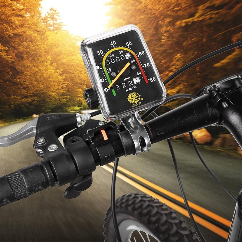 Dilwe Speedometer Bikle Odometer Cycling Computer Mechanical Code Table Backlight LCD Display Tracking Distance - Image 5