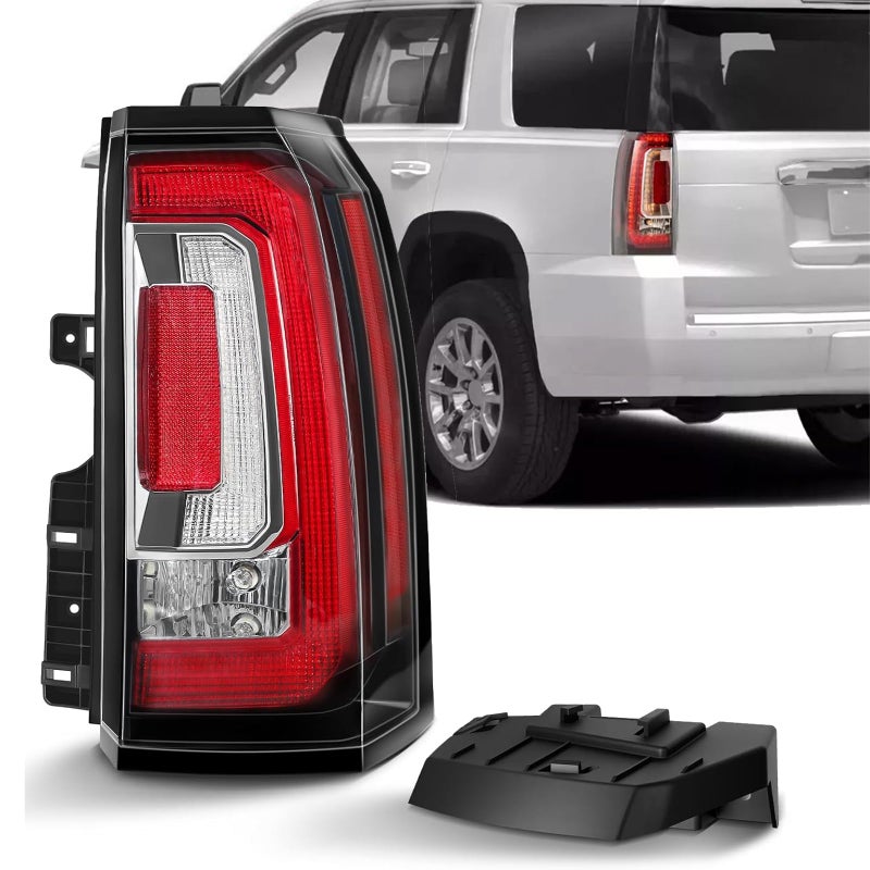 مجموعة مصابيح خلفية LED متوافقة مع 2015 2016 2017 2018 2019 2020 GMC Yukon و Yukon XL Denali SLE SLT استبدال مصابيح الفرامل الخلفية GM2801268 84536243 23380460 الجانب الأيمن للراكب