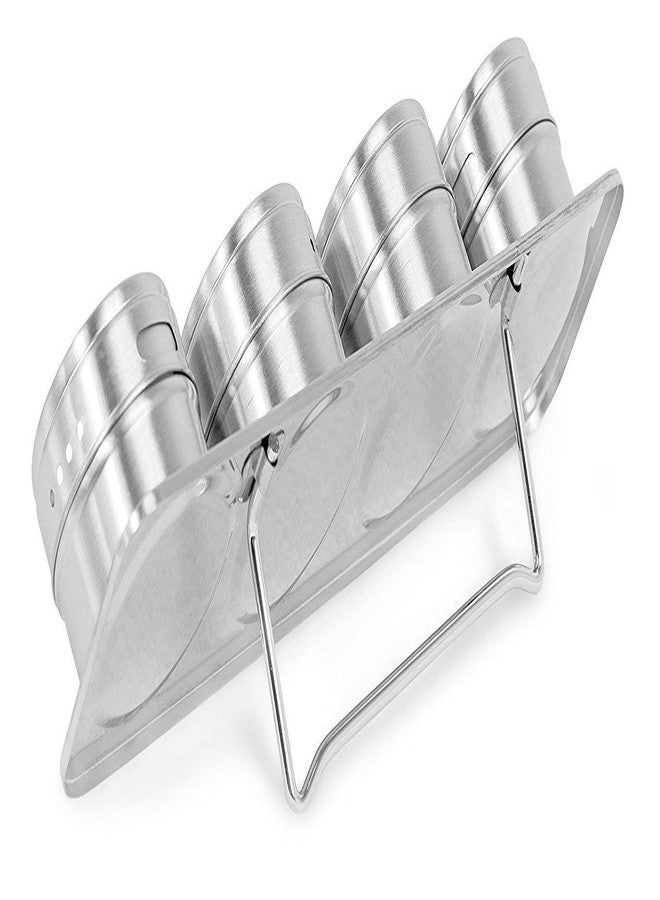 KAAS Magnetic Spice Containers Racks for Kitchen Storage (Stainless Steel)(Pack of 4) - Image 3