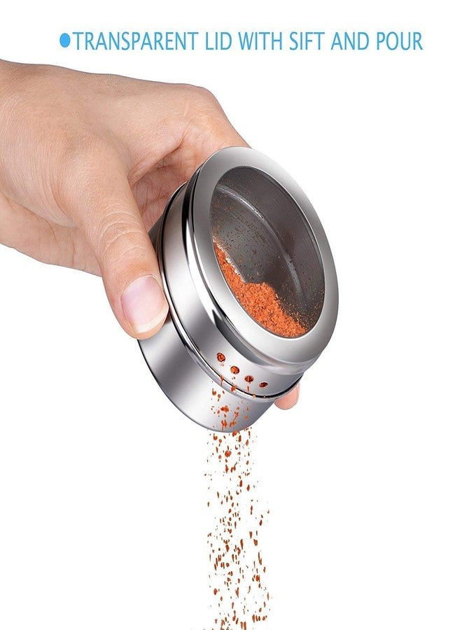 KAAS Magnetic Spice Containers Racks for Kitchen Storage (Stainless Steel)(Pack of 4) - Image 5