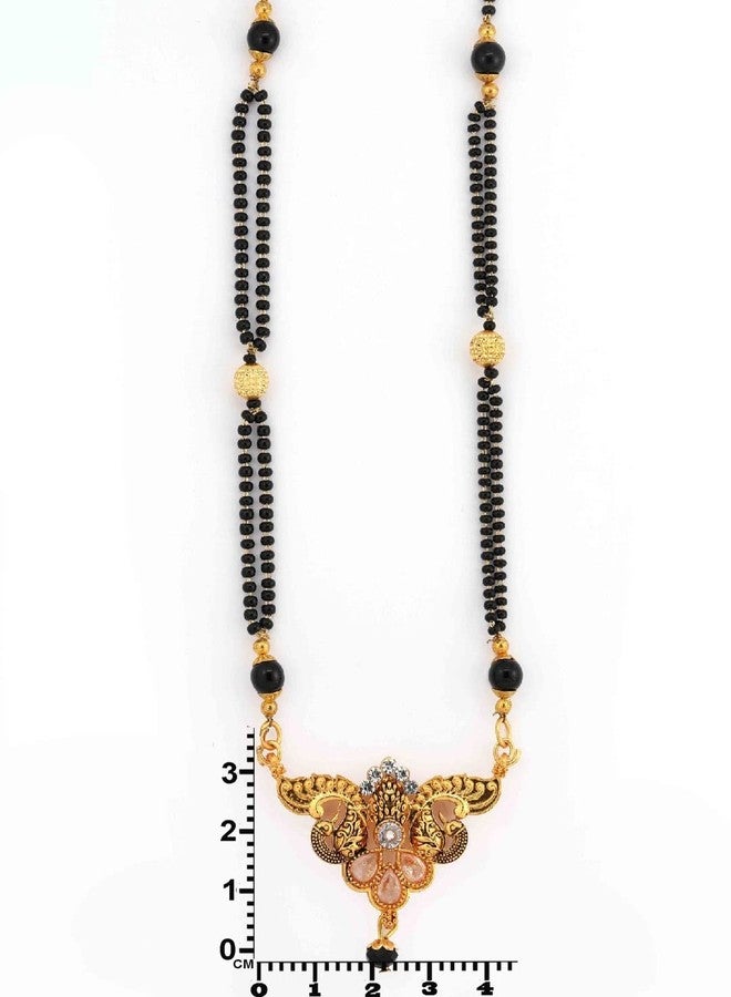 Untouched New Styles Golden Matte Finish Mangalsutra For Woman - Image 3