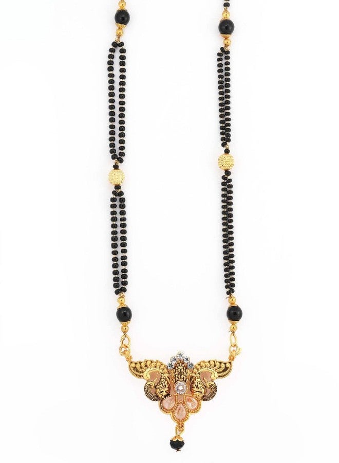 Untouched New Styles Golden Matte Finish Mangalsutra For Woman - Image 1