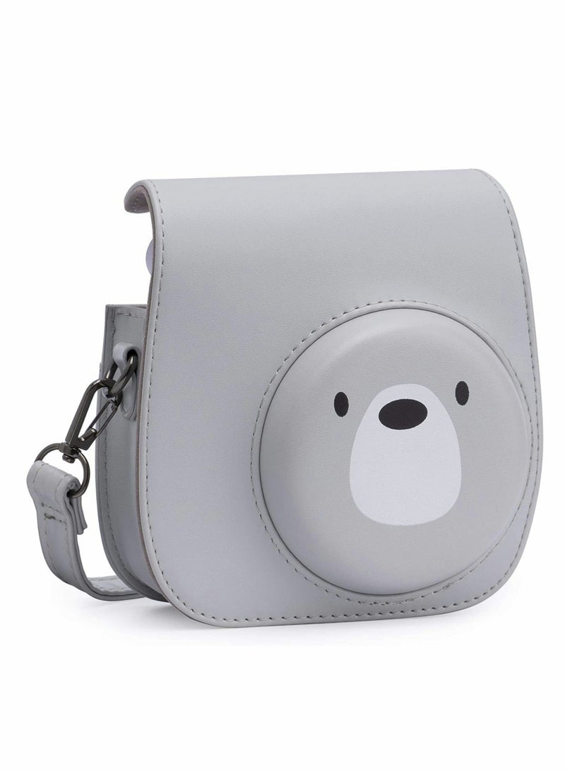 Premium Vegan Leather Case for Fujifilm Instax Mini 11 Instant Camera with Adjustable Strap and Protection - Image 1