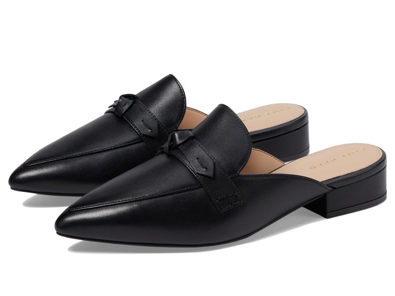 COLE HAAN حذاء كول هان النسائي بايبر بو، جلد أسود، 7.5 - Image 2