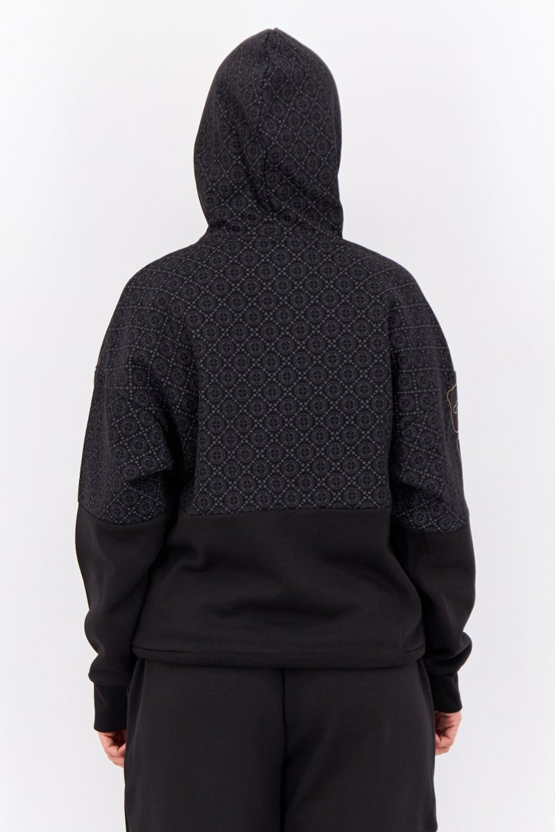 PUMA Women Sportswear Fit Long Sleeves Outdoor Hoodie, Black  - Image 2