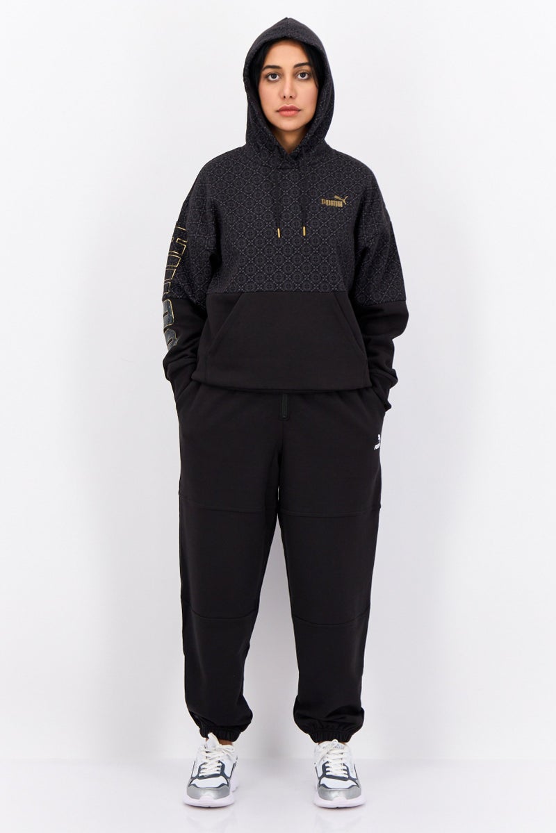 PUMA Women Sportswear Fit Long Sleeves Outdoor Hoodie, Black  - Image 4