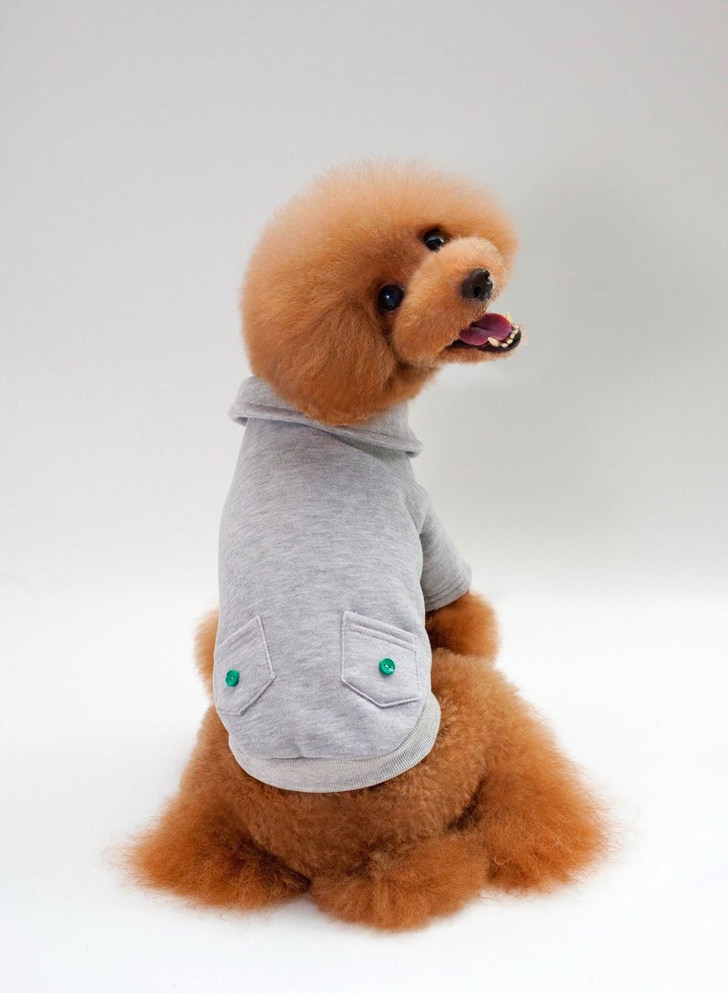 Loquat Casual dog T-shirt Grey - Image 3