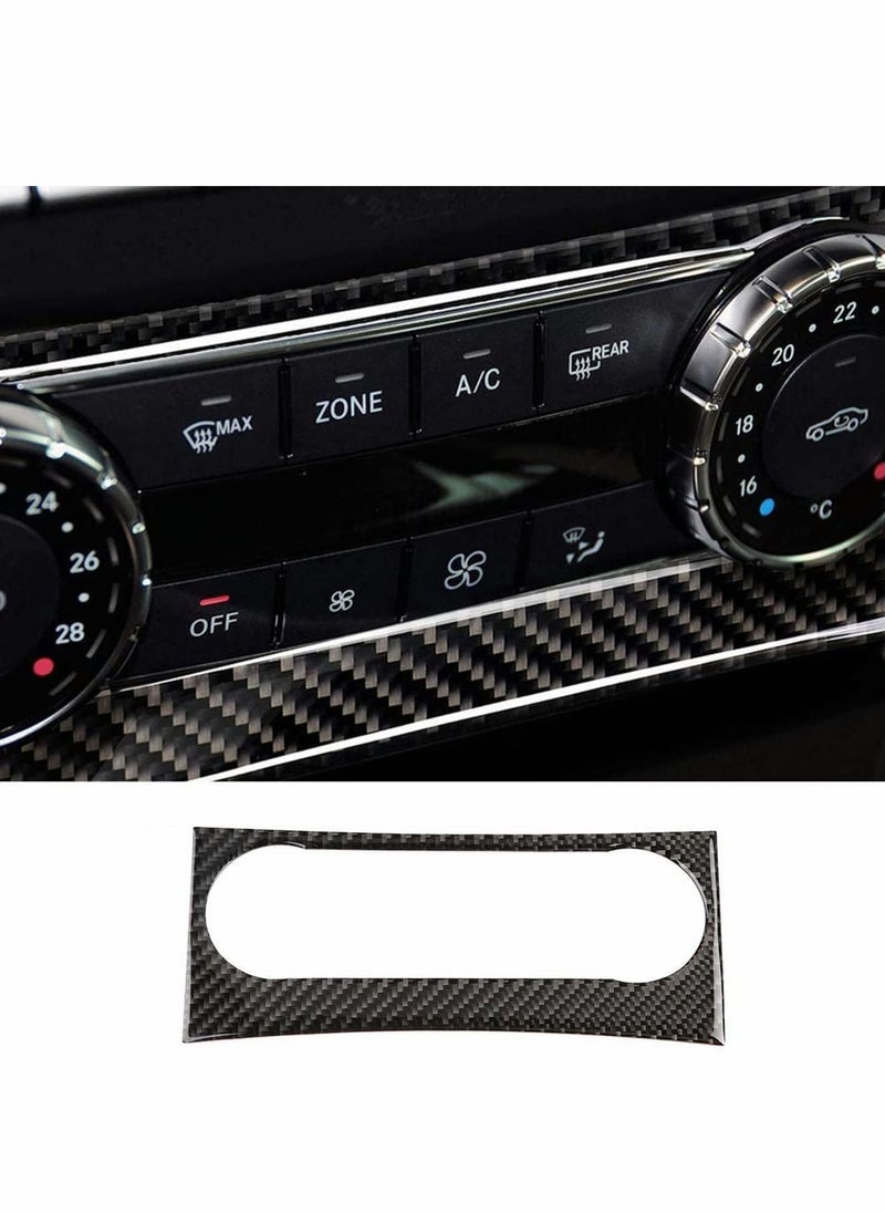 Y&D Air Conditioning Button Trim, Carbon Fiber Car Center Console Dashboard Panel Interior Decoration  - Image 1