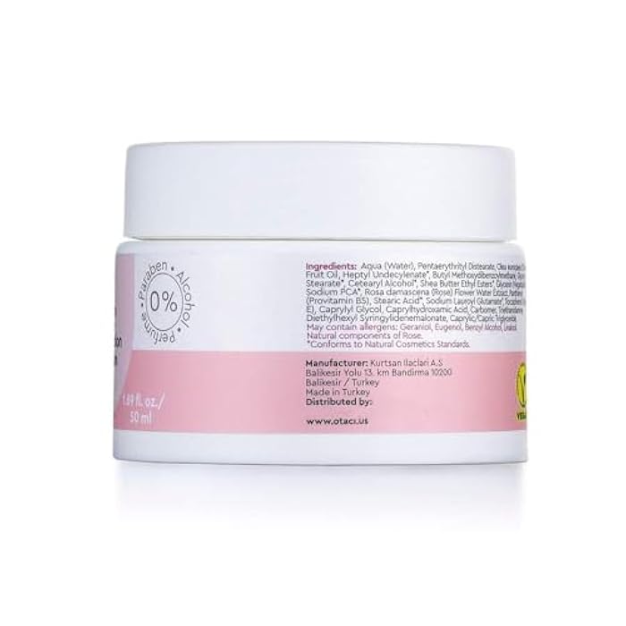 OTACI Rose-Infused Herbal Face Cream – Ultra-Nourishing Vegan Moisturizer for Deep Hydration, Smooth Texture & Radiant Glow (50 ml) - Image 2