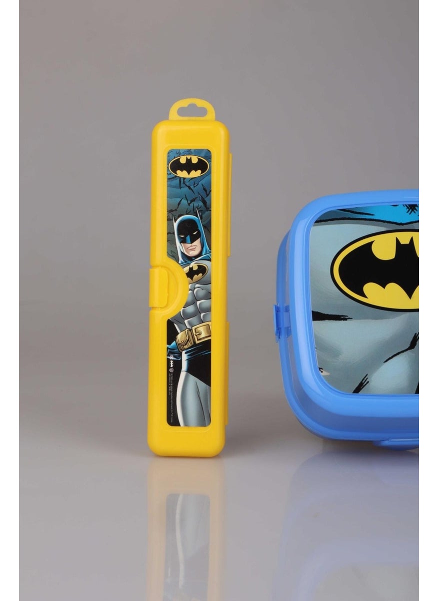 Batman مجموعة وجبة باتمان المرخصة صندوق غداء علبة فرشاة أسنان وزجاجة ماء تريتان مجموعة من 3  - Image 4