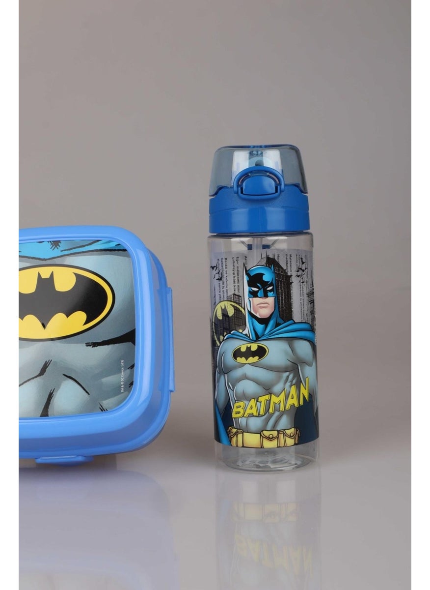Batman مجموعة وجبة باتمان المرخصة صندوق غداء علبة فرشاة أسنان وزجاجة ماء تريتان مجموعة من 3  - Image 2