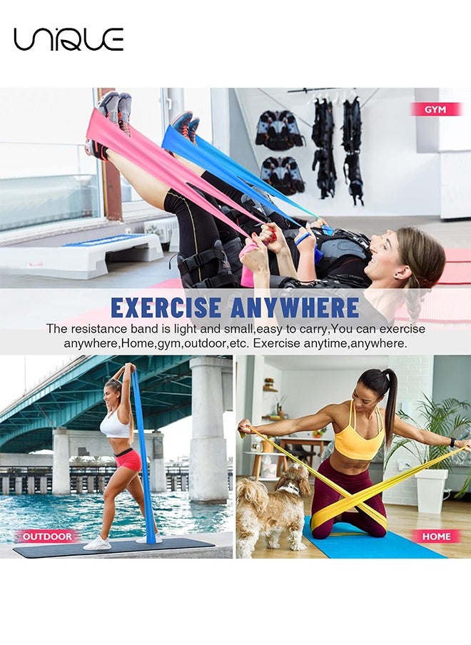 Unique Resistance Bands, Elastic Exercise Bands for Working Out, Physical Therapy, Recovery, Yoga, Pilates, Strength Training  - Image 4