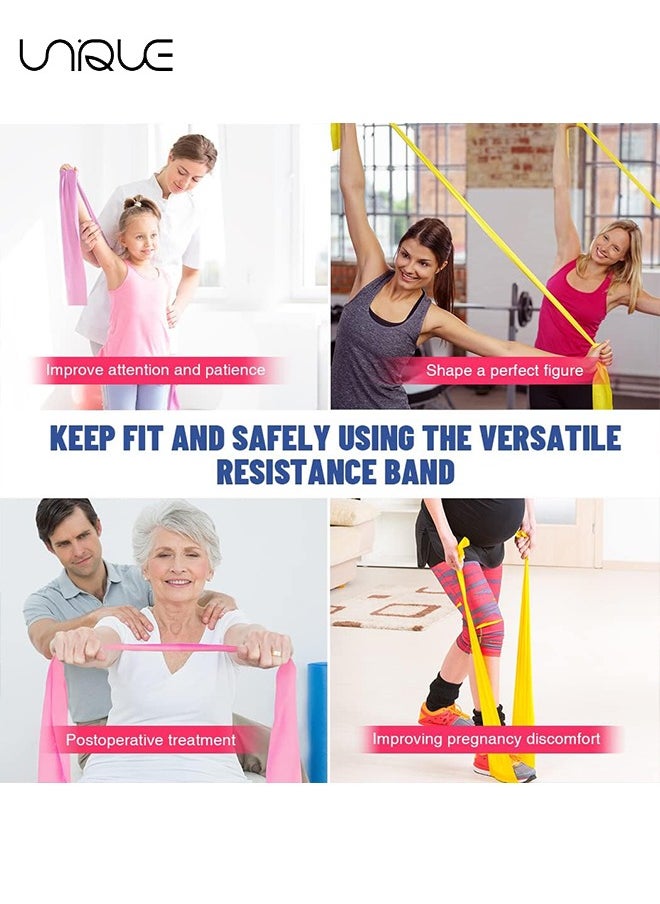 Unique Resistance Bands, Elastic Exercise Bands for Working Out, Physical Therapy, Recovery, Yoga, Pilates, Strength Training  - Image 5