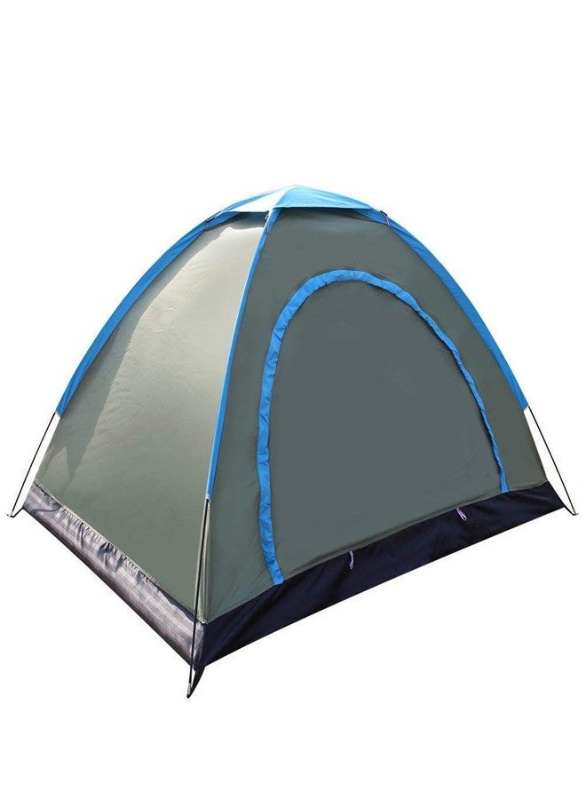 Vruta Polyester 6 Person Waterproof Outdoor Garden Collapsible Tent For Camping,Hiking,Beach &Travelling, Blue,Orange - Image 3