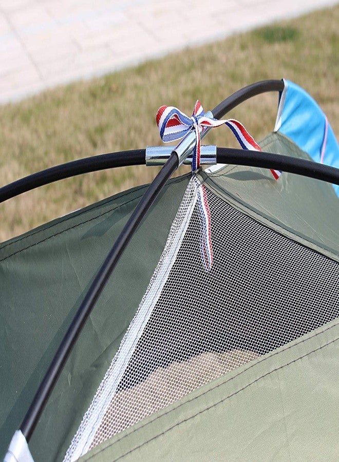 Vruta Polyester 6 Person Waterproof Outdoor Garden Collapsible Tent For Camping,Hiking,Beach &Travelling, Blue,Orange - Image 4