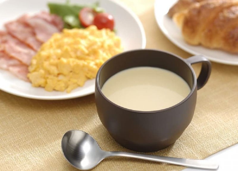 Inomata Japanese Microwavable Soup Mug Unbreakable for Kids Camping Travel Water Tea Coffee Milk Juice Mug 12 ounce BPA Free Non-Toxic Dishwasher Safe Made in Japan,White - Image 4