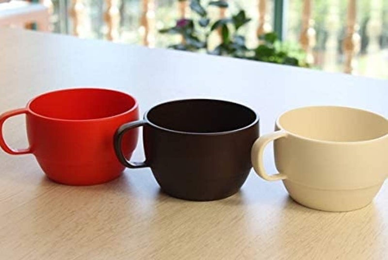 Inomata Japanese Microwavable Soup Mug Unbreakable for Kids Camping Travel Water Tea Coffee Milk Juice Mug 12 ounce BPA Free Non-Toxic Dishwasher Safe Made in Japan,White - Image 5