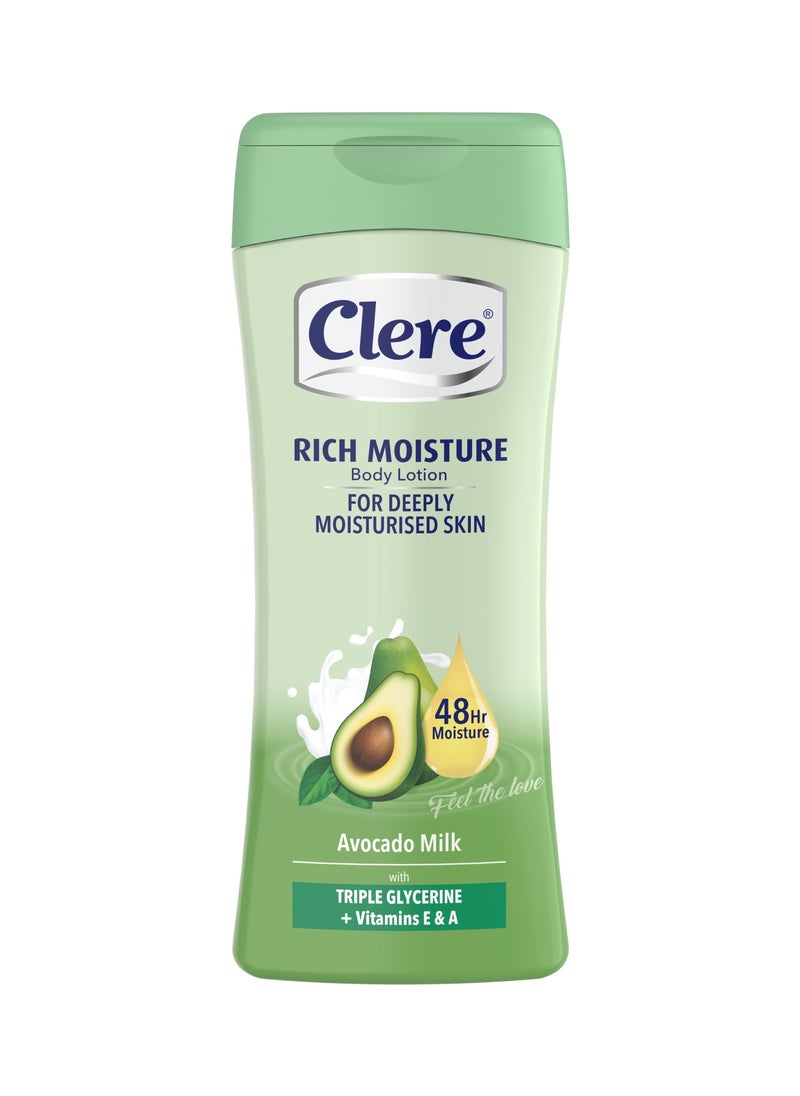 CLERE - Avocado and Milk Body Lotion 400ML - Image 1